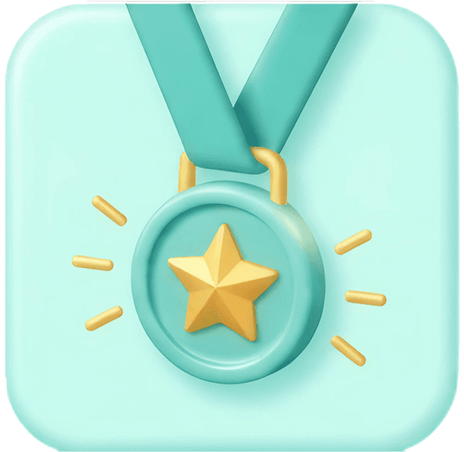Achievement medal illustration